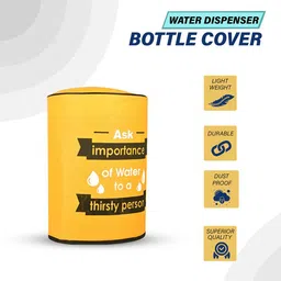 Kuber Industries 2Pcs Yellow& Black Printed Water Camper Covers With Water Level Indicator image 3