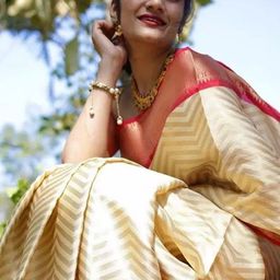 Florence Woven Design Zari Pure Silk Kanjeevaram Saree-image-11