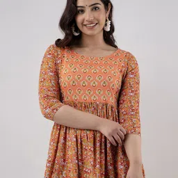 SHOOLIN Floral Print Maternity Fit & Flare Dress-image-33