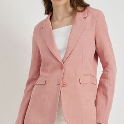 FableStreet Women Notched Lapel Collar Single-Breasted Formal Blazers-34