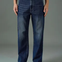 MASCLN SASSAFRAS Men Relaxed Fit Mid-Rise Light Fade Acid Wash Jeans-picture-34