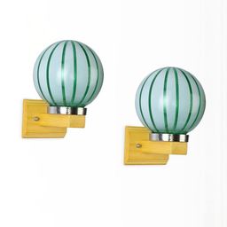 1ST TIME Green & White Solid Glass Traditional Cylinder Wall Lamps Wall Lamps-picture-14