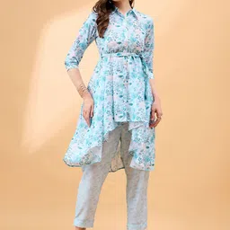all about you Floral Printed Top With Trouser Co-Ords-picture-5