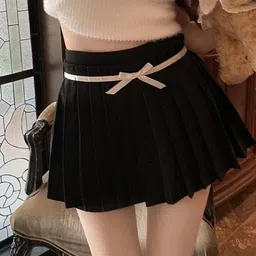 LULU & SKY Low-Rise Skorts Mini Skirt-image-38