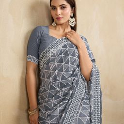Mitera Embroidered Saree-image-95