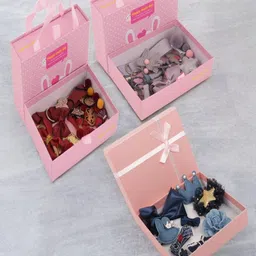 Yellow Bee Girls Set of 3 Embellished Hair Accessory Set-24