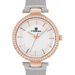 D'SIGNER Women Round Dial & Stainless Steel Bracelet Style Straps Analogue Watch 835RTM.6L-picture-11