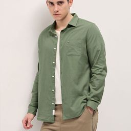 THE BEAR HOUSE Men Slim Fit Opaque Casual Shirt-image-69