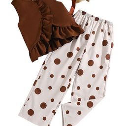 StyleCast x Revolte Girls Tound Neck Ruffle Top & Trousers-image-52