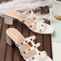 sneakers villa  Block Heel Sandals-19