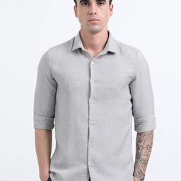 THE BEETEL HOUSE Men Bars Linen Regular Slim Fit Casual Shirt-image-56