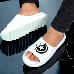 Pampy Angel Men White Flip Flops-image-49