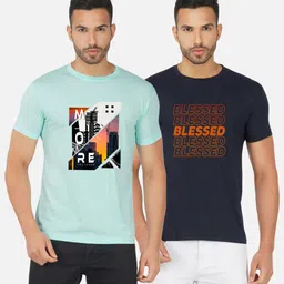 GLOBAL NOMAD Men 2 Printed Bio Finish Pockets T-shirt-image-70