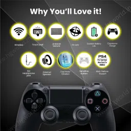 HG WORLD Playstation Dualshock 4 Joystick Wireless for PS4 Gamepad Motion Controller Motion Controller image 5