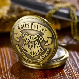 Wodec ANTIQUE HARRY POTTER POCKET WATCH-POCKET WATCH COLLECTION HPPKT BRONZE STEEL Pocket Watch Chain-image-79