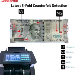 BANKOMAT Premium Quality Machine with Fake Note Detection, Batch Mode & Fast Countertop Currency Detector image 4