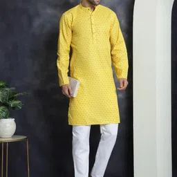 Anouk Mandarin Collar Ethnic Motifs Printed Kurta-image-96