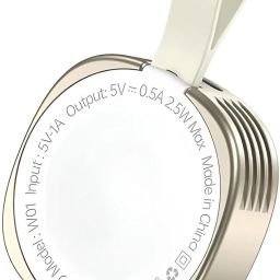Foneng iWatch USB C/Lightening Fast Wireless Smart Watch Charger 2.5W Metal Body, White Charging Pad-image-81