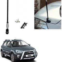 spreadx Stylish Car Bonnet Show Decorative Antenna Rod Style for Toyota Etios Cross Whip Vehicle Antenna-picture-1