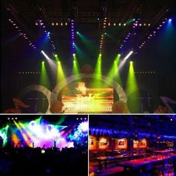 fstyler Multicolor Par Light 12 LED RGB with Remote Controller Light for Disco Diwali Shower Laser Light image 2