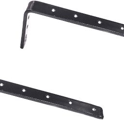 Heavy Duty L Brackets Wall Mounted Shelf Supports, Black, Size: 17 cm, 2 Pieces 17 Shelf Bracket-image-70
