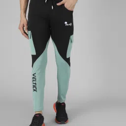 Men Colorblock Multicolor Track Pants-image-65