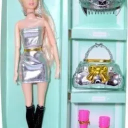 Doll with Silver Dress (Multicolor)-image-81
