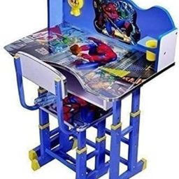Disney Princess Adjustable Height Kids Desk and Chair Set Engineered Wood Study Table-image-36