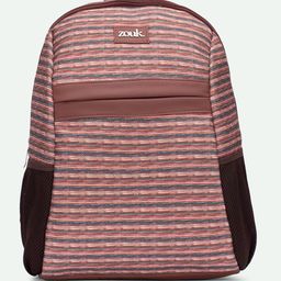 ZOUK Men Striped Backpack with Compression Straps image 4