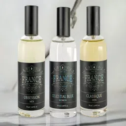 Eau DuFrance Set Of 3 Obsession With Celestial Blue & Classique Eau De Parfum - 50 ml Each-99