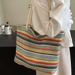 CORSICA Women Textured Structured Embroidered Tote Bag-16