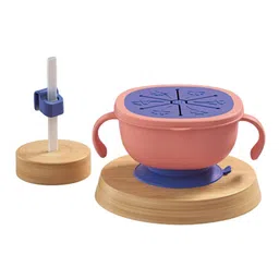 GUCHIGU Kids Food Bowl With Lid & Handles-19