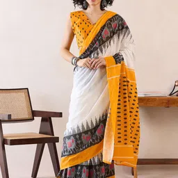 Anouk Rustic Ready to Wear Ikat Saree-16