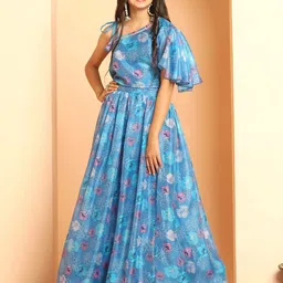 BAESD Girls Printed Ready to Wear Lehenga & image 1