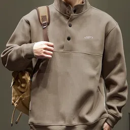 StyleCast x Revolte Men Mock Neck Full Sleeves Sweatshirt-picture-45
