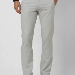 Van Heusen Men Slim Fit Mid-Rise Formal Trousers-picture-48