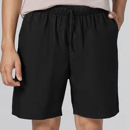 XYXX Zen Men Cotton Relaxed Solid Shorts-image-72