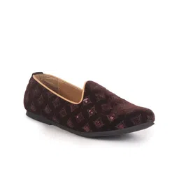 FAUSTO Men Woven Design Round Toe Mojaris-54