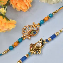 MEIRA JEWELLERY Kids Pack Of 2 Thread Rakhi-14