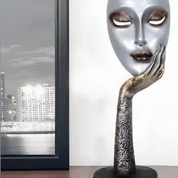 Zart Silver-Toned Religious Idol Showpiece-picture-2