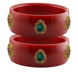 Vidhya Kangan Women Red Bangle-image-8