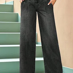 Crazeis Women Comfort Straight Fit High-Rise Light Fade Stretchable Jeans-picture-20