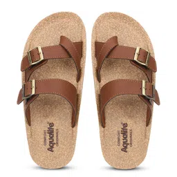 Aqualite Men One Toe Flats With Buckles-image-77