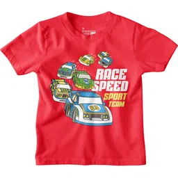BonOrganik Boys Graphic Printed Round Neck Cotton T-shirt-15