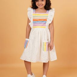 Creative Kids Striped Fit & Flare Dress-picture-30
