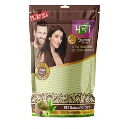 Sterling Naturals Megha Herbal Heena Based Hair Color For Highlighting- 45g- Natural Brown-56