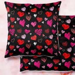 ArtzFolio Multicoloured Set of 2 Velvet Square Cushion Covers-image-83