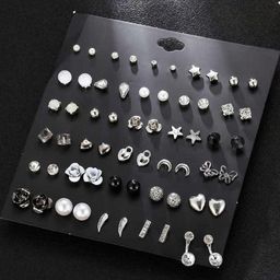 DressBerry Set Of 30 Silver-Plated Alloy Studs-picture-47