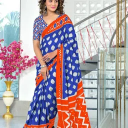 Anouk Pure Cotton Ikat Saree-image-96