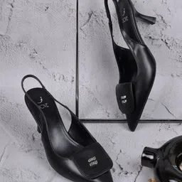 Jove Women Slim Heeled Mules-image-4